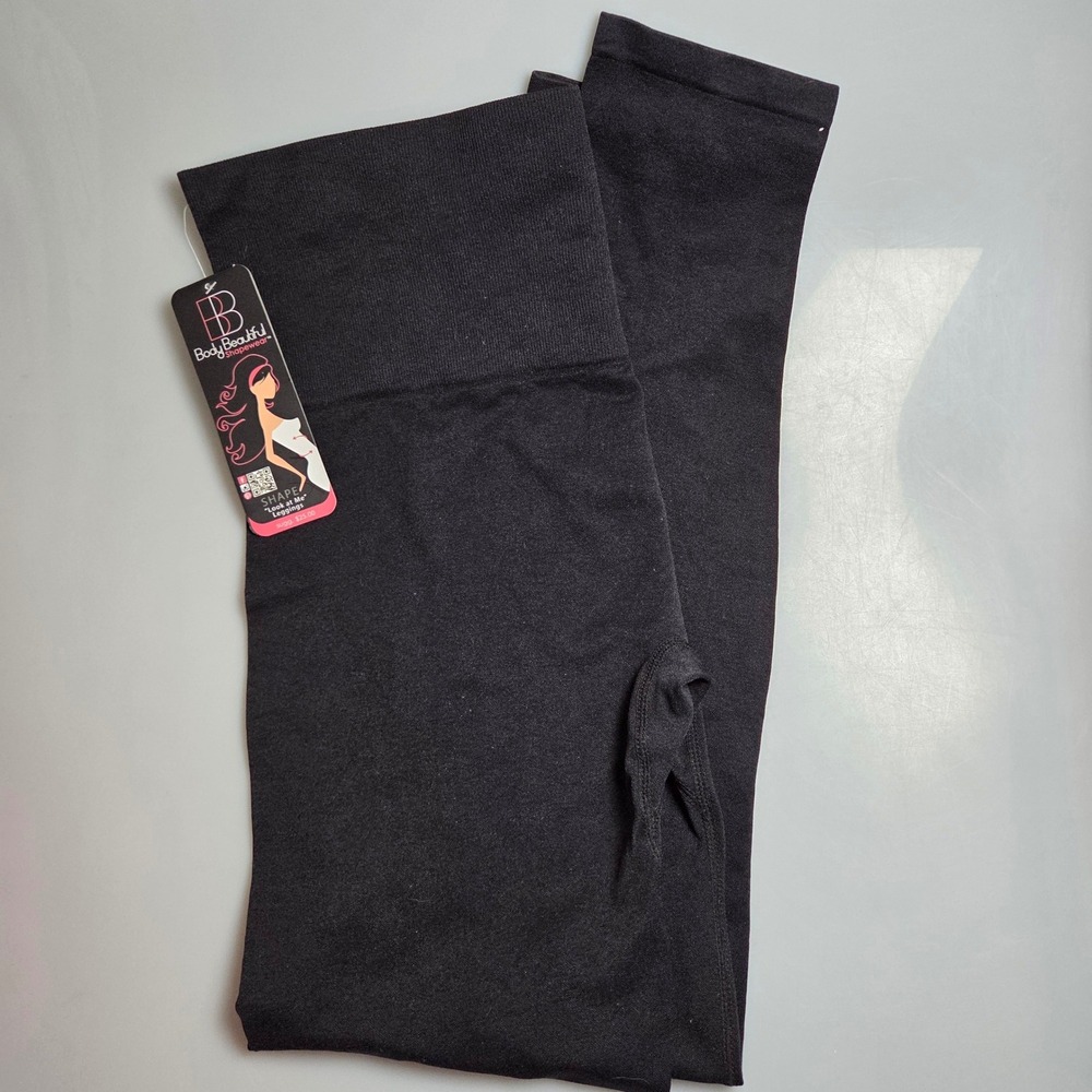 Body Beautiful Shapewear Look at Me Leggings Black High Waist Compression 2X 3X